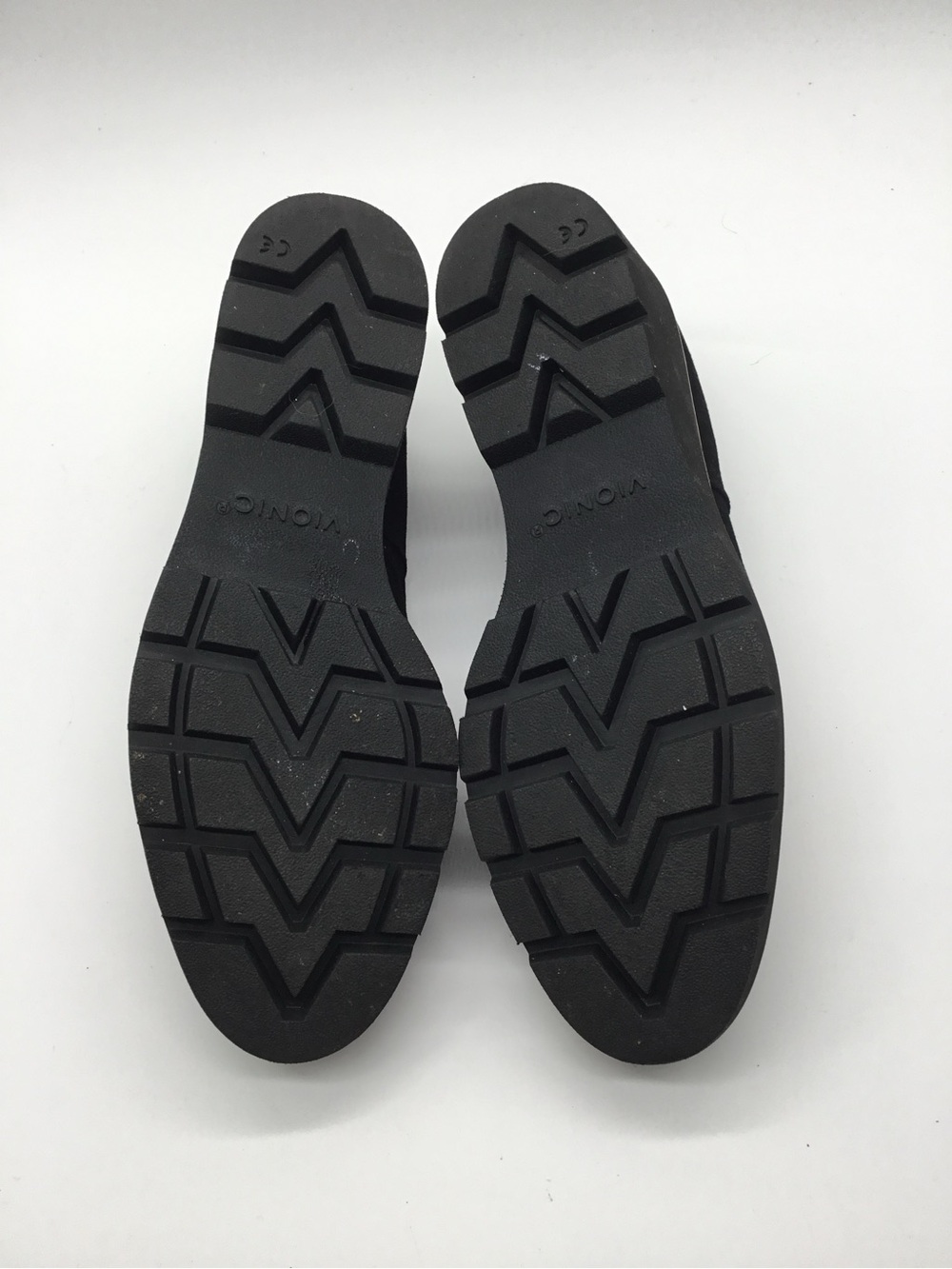 Vionic Black Suede Willa Wedge Platform Loafer Size 9.5 - Picture 5 of 6